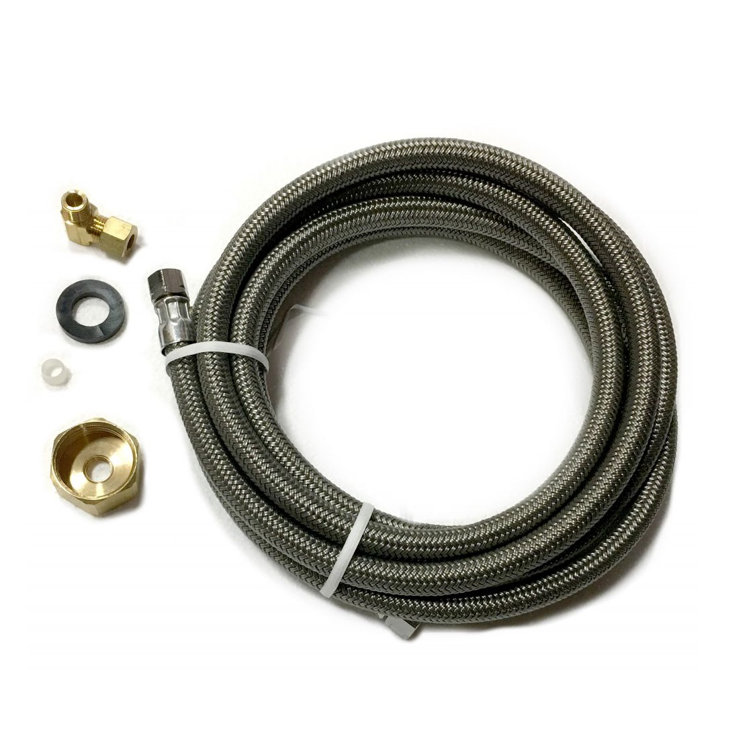 ULine Braided Water Supply Line Ice Maker Installation Kit Wayfair